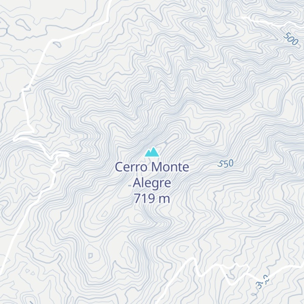 Map of Cerro Monte Alegre