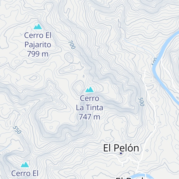 Map of Cerro La Tinta
