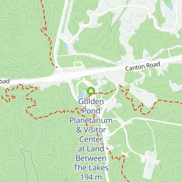 Map of Golden Pond Planetarium & Visitor Center at Land Between The Lakes