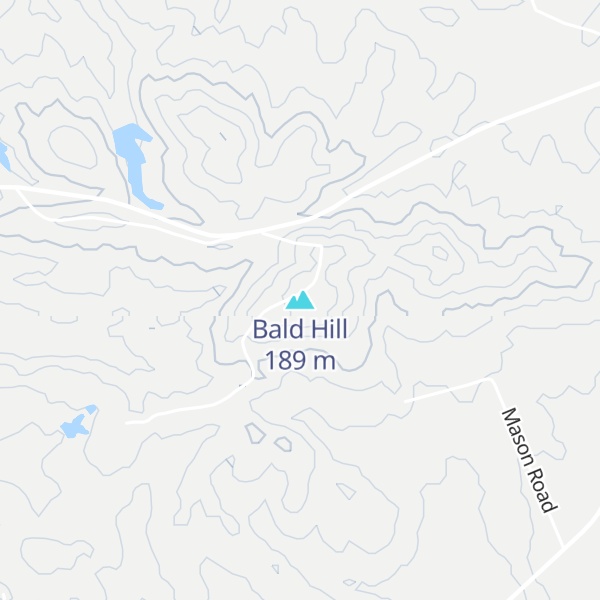 Map of Bald Hill