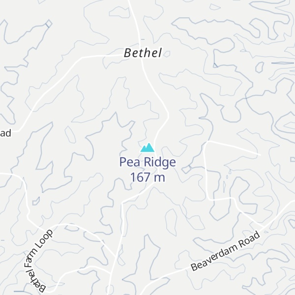 Map of Pea Ridge