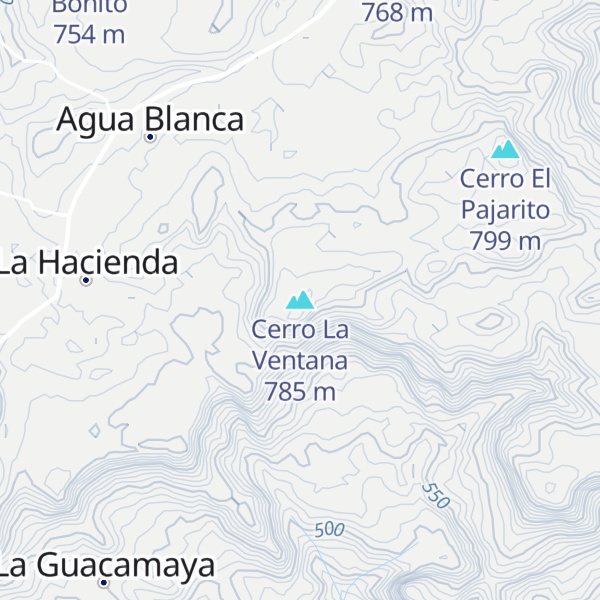 Map of Cerro La Ventana