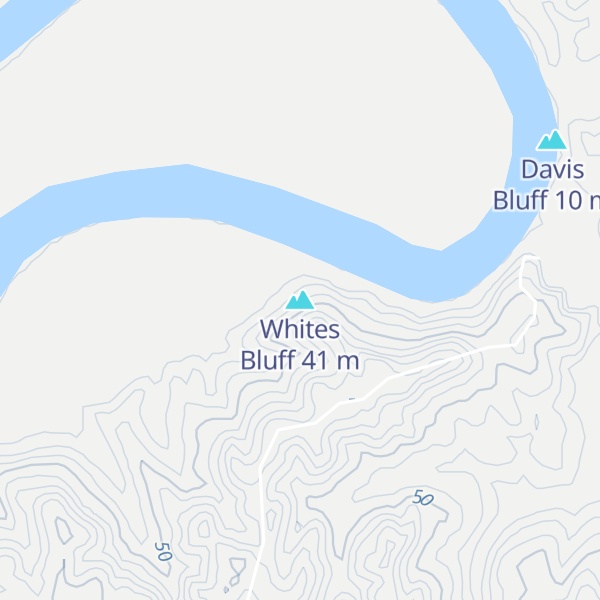 Map of Whites Bluff