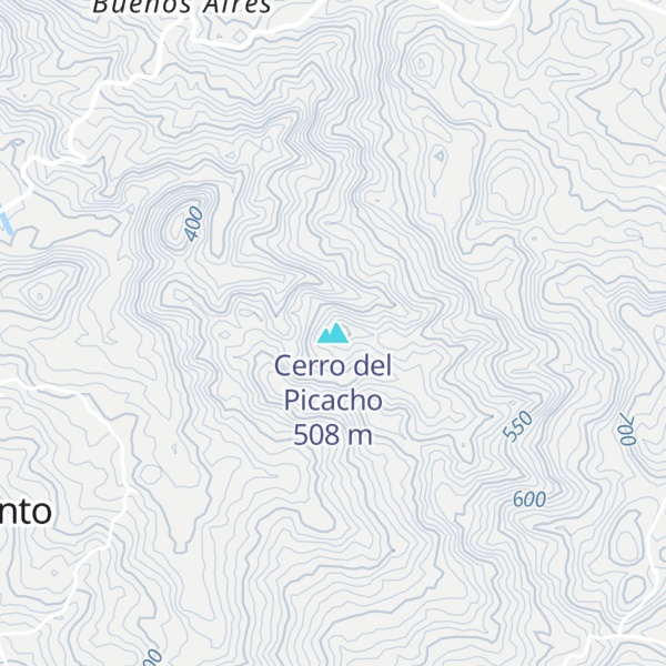 Map of Cerro del Picacho