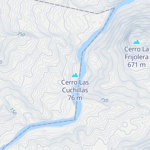 Map of Cerro Las Cuchillas