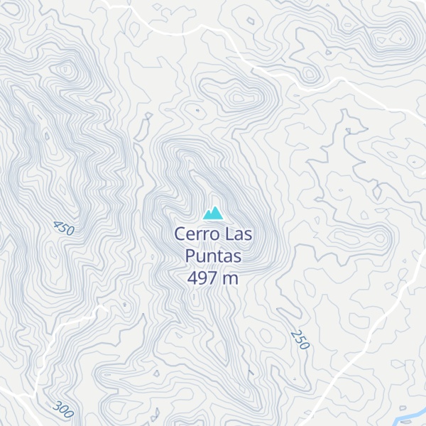 Map of Cerro Las Puntas