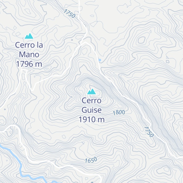 Map of Cerro Guise