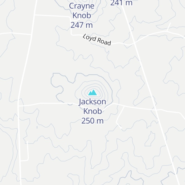 Map of Jackson Knob
