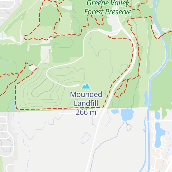 Map of Mounded Landfill