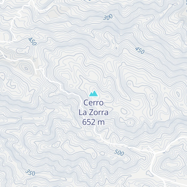 Map of Cerro La Zorra
