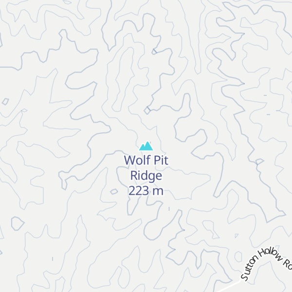 Map of Wolf Pit Ridge