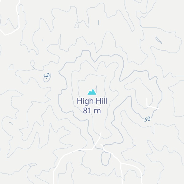 Map of High Hill
