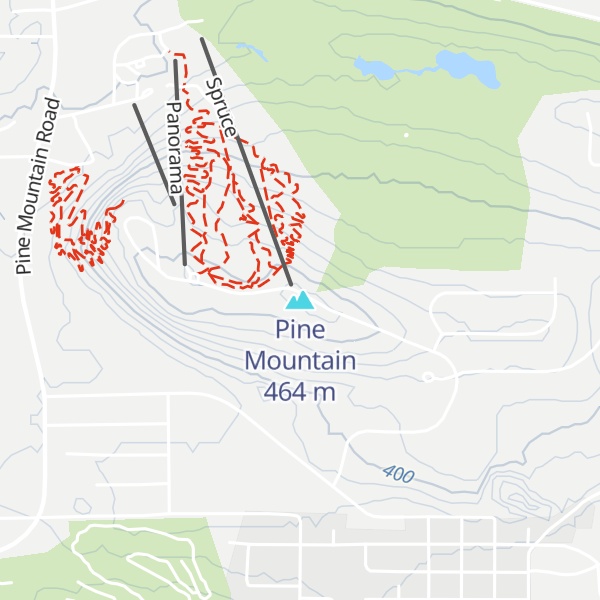 Map of Pine Mountain