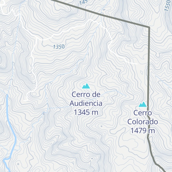 Map of Cerro de Audiencia