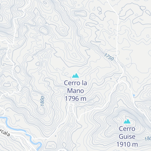 Map of Cerro la Mano