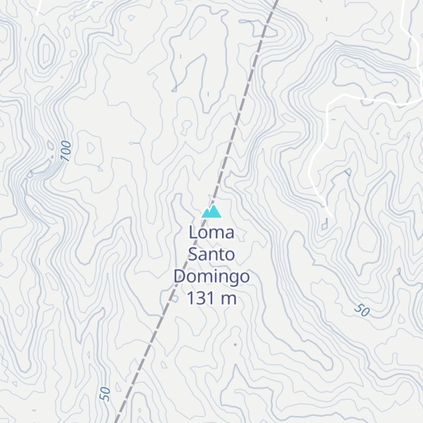 Map of Loma Santo Domingo
