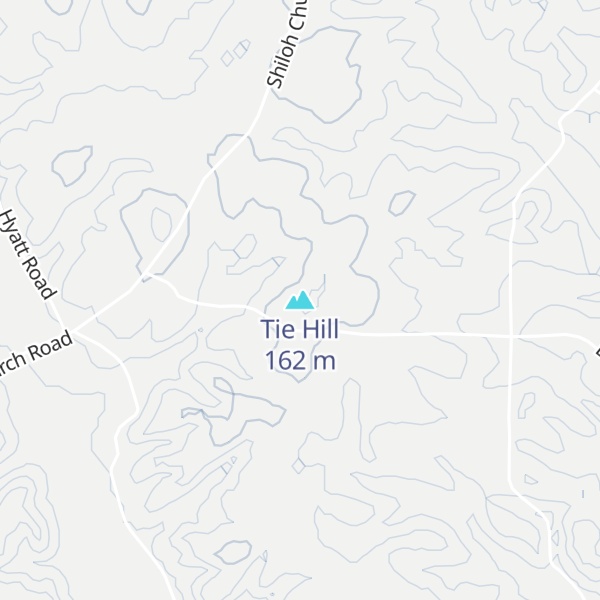 Map of Tie Hill