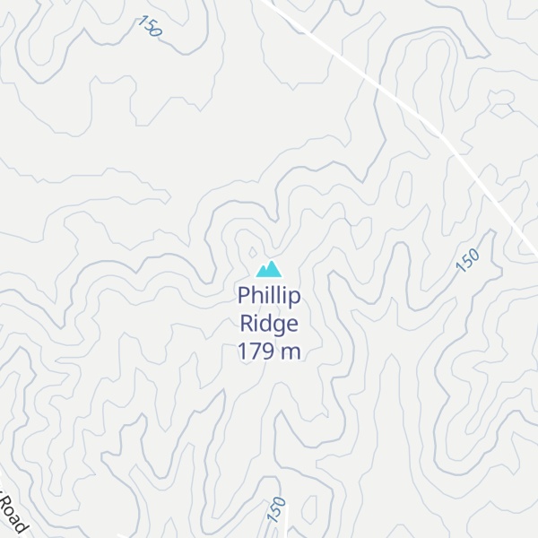 Map of Phillip Ridge