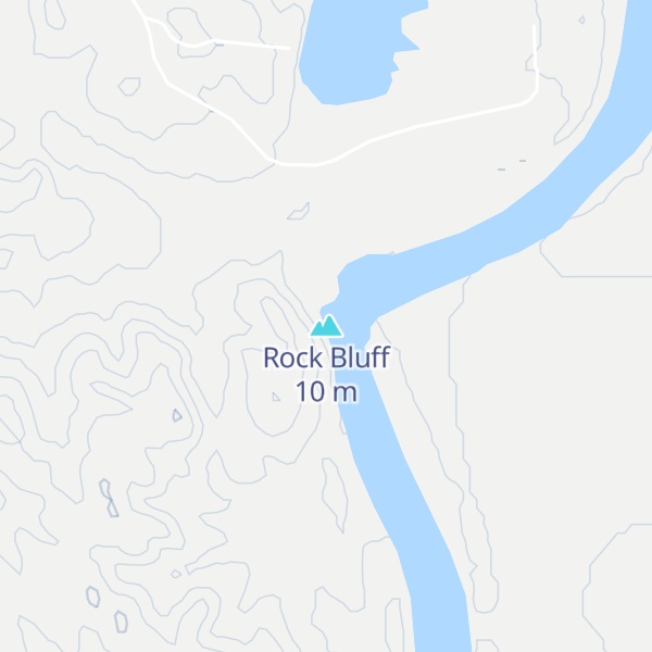 Map of Rock Bluff