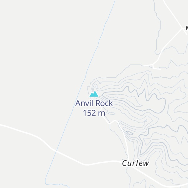 Map of Anvil Rock