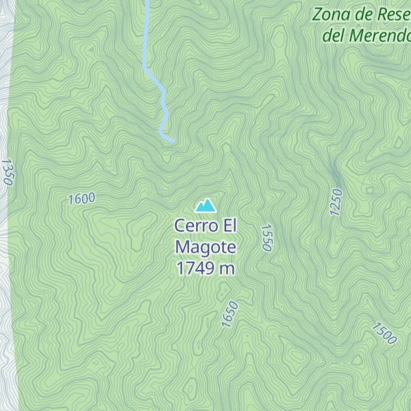 Map of Cerro El Magote