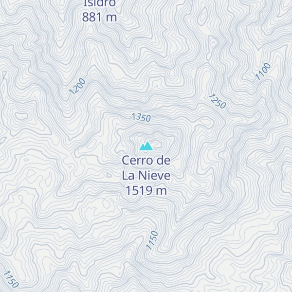 Map of Cerro de La Nieve