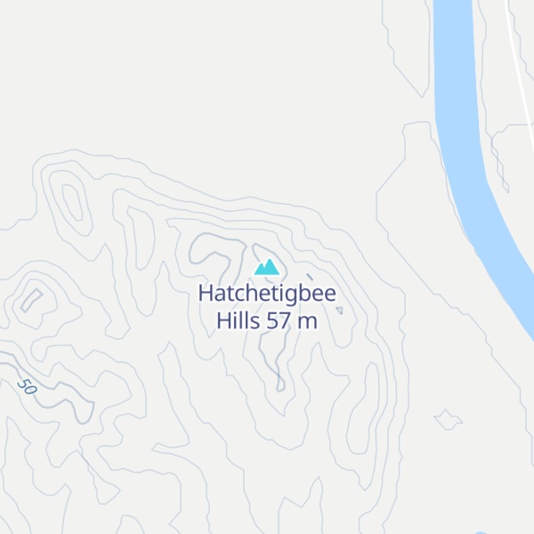 Map of Hatchetigbee Hills