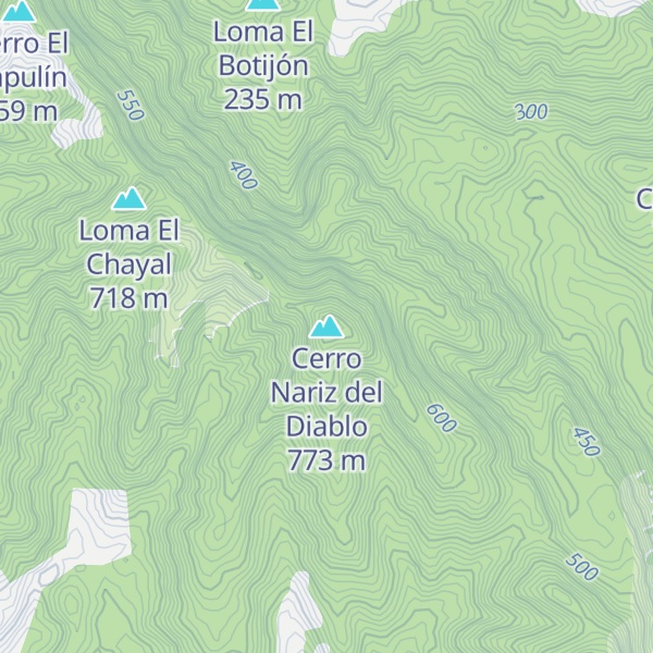 Map of Cerro Nariz del Diablo
