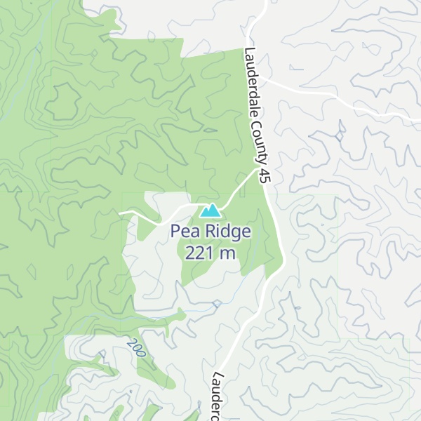 Map of Pea Ridge