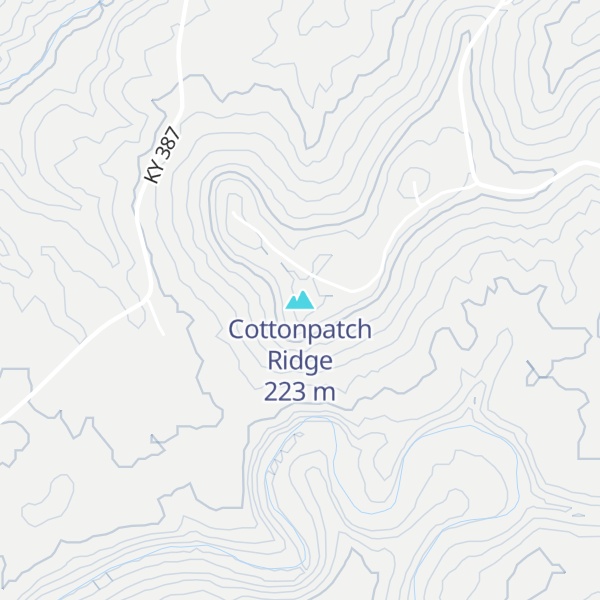 Map of Cottonpatch Ridge