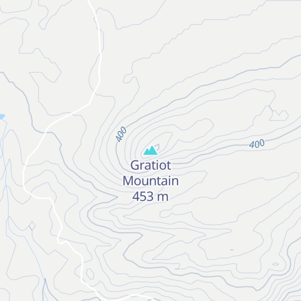 Map of Gratiot Mountain