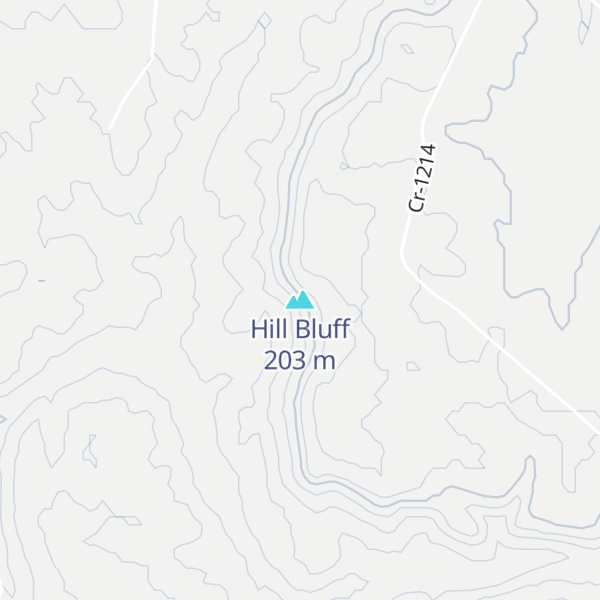 Map of Hill Bluff