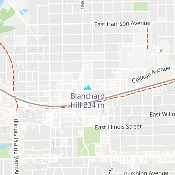 Map of Blanchard Hill