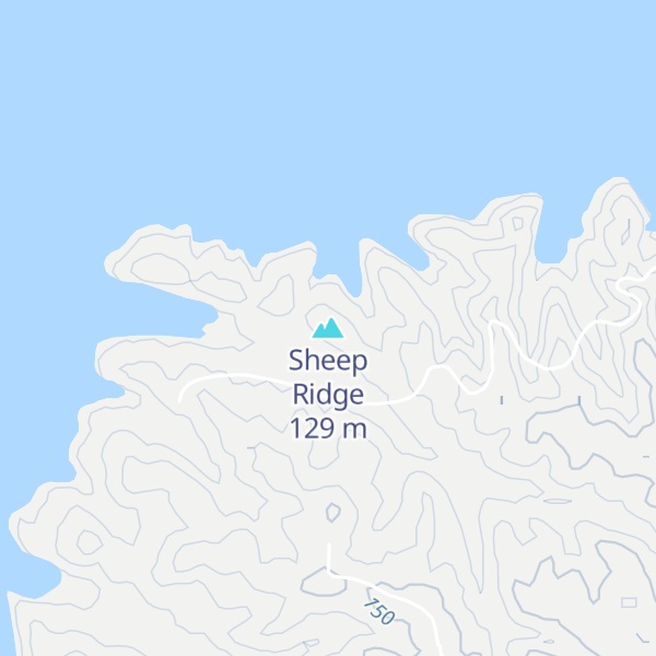 Map of Sheep Ridge