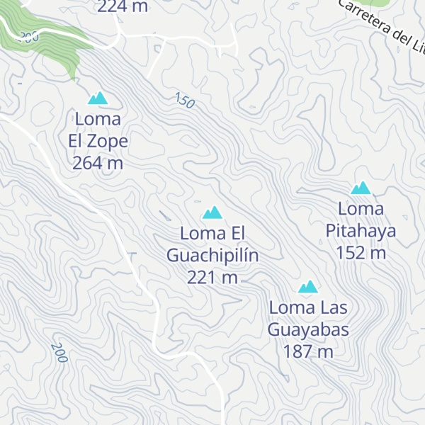 Map of Loma El Guachipilín