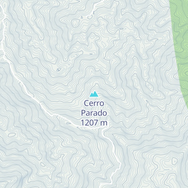 Map of Cerro Parado