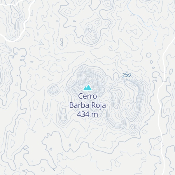 Map of Cerro Barba Roja