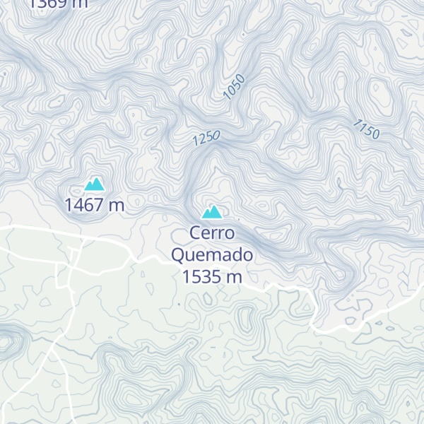 Map of Cerro Quemado