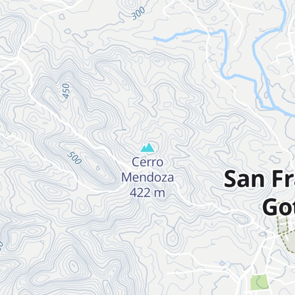 Map of Cerro Mendoza
