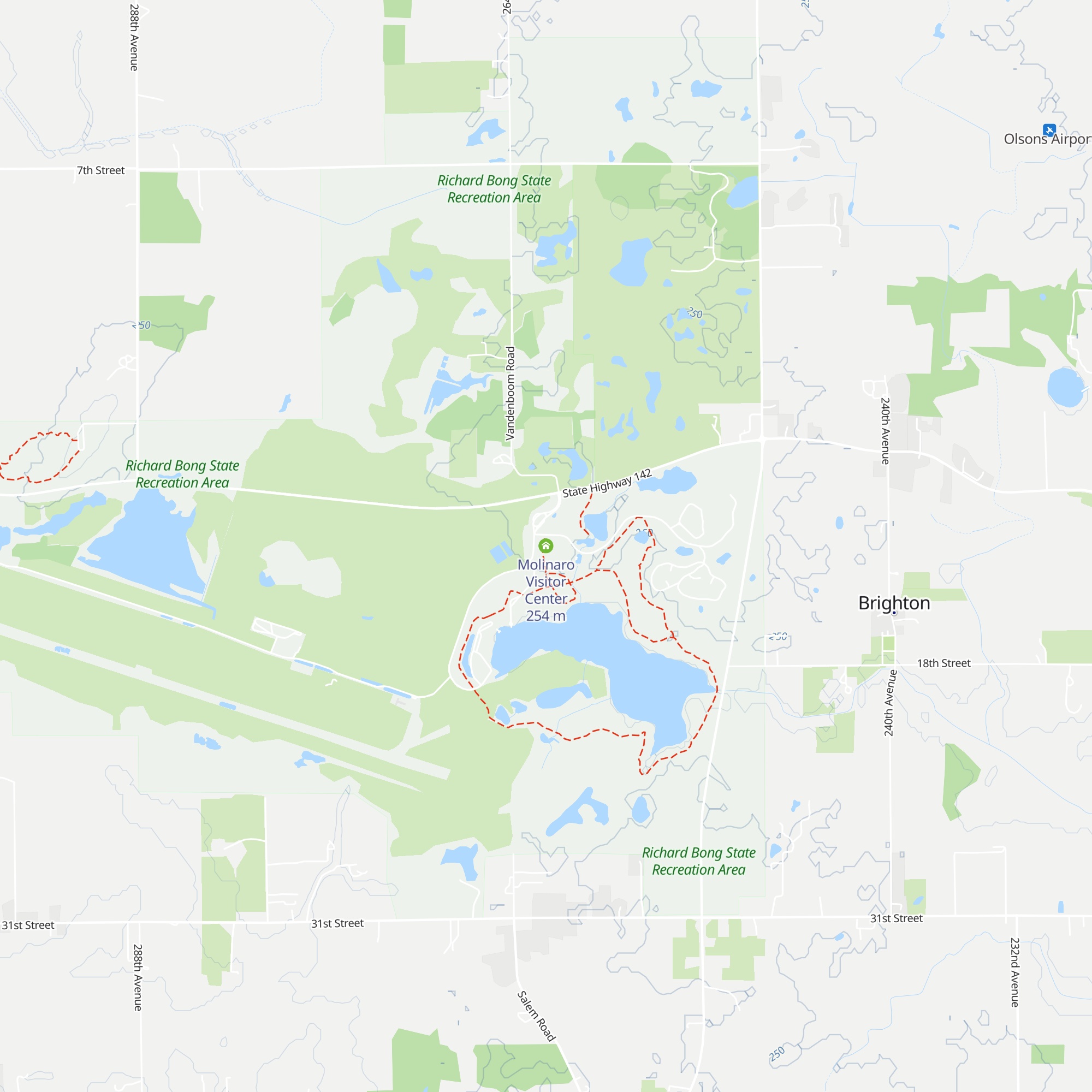 Molinaro Visitor Center map