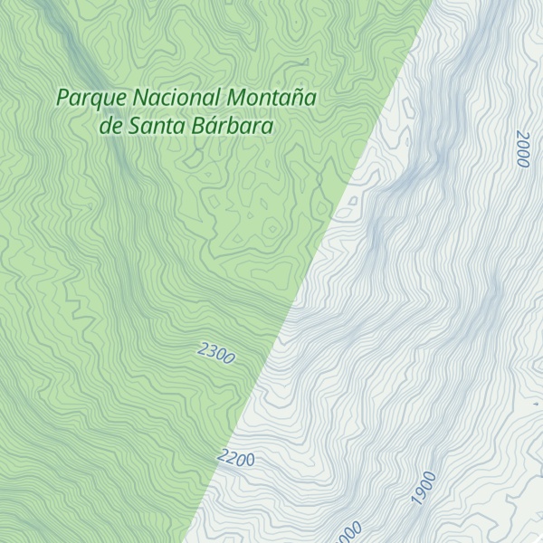 Map of Cerro La Leona