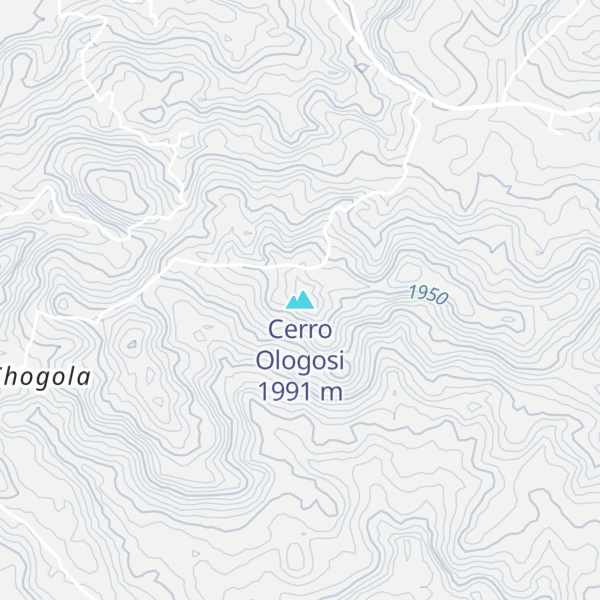 Map of Cerro Ologosi