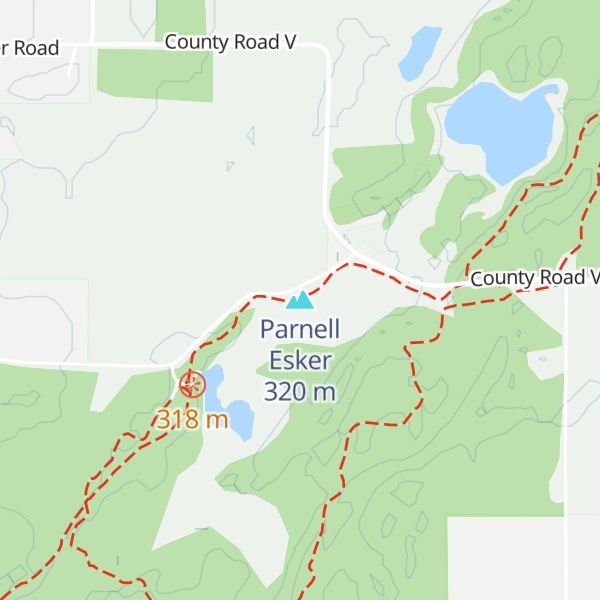 Map of Parnell Esker