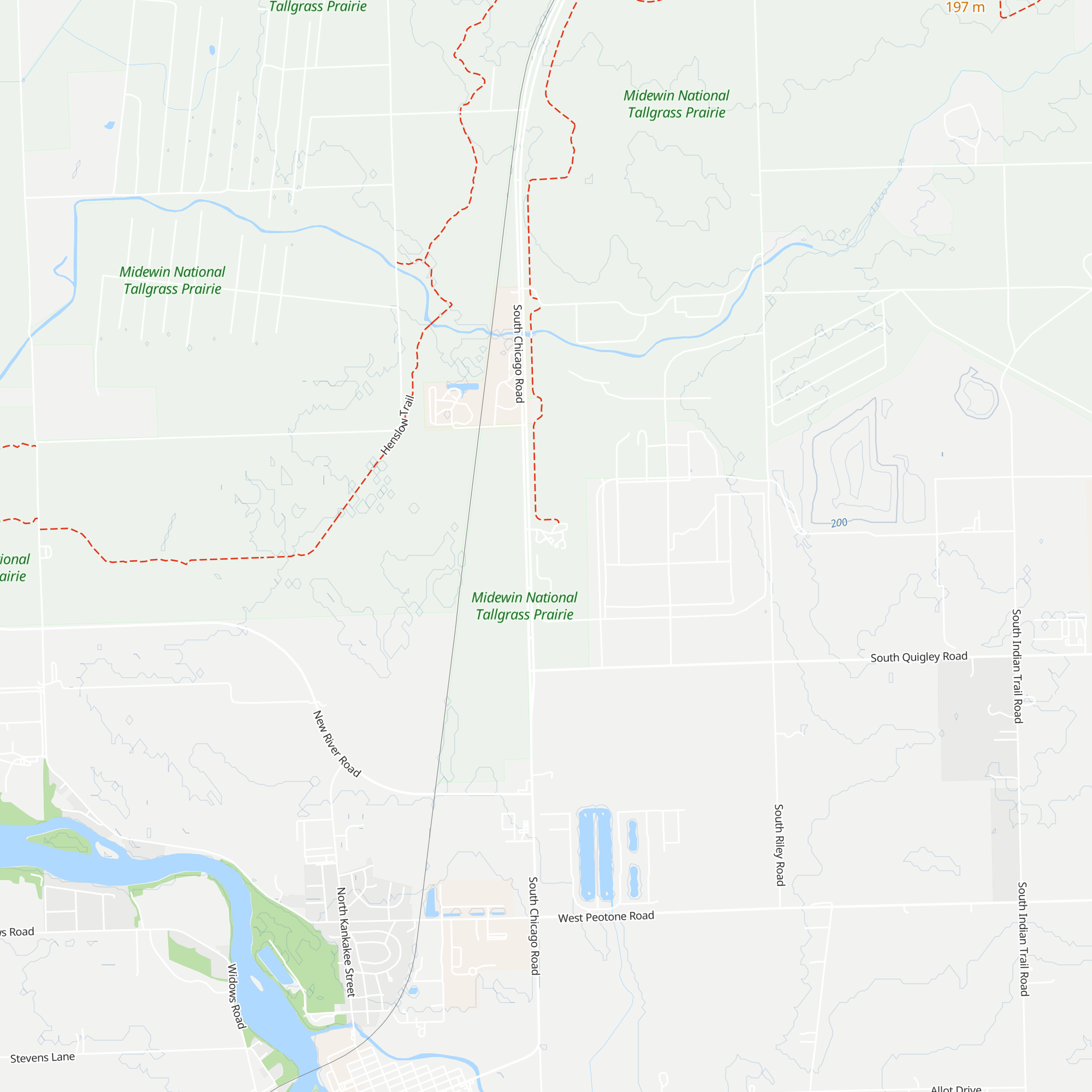 Midewin Welcome Center map