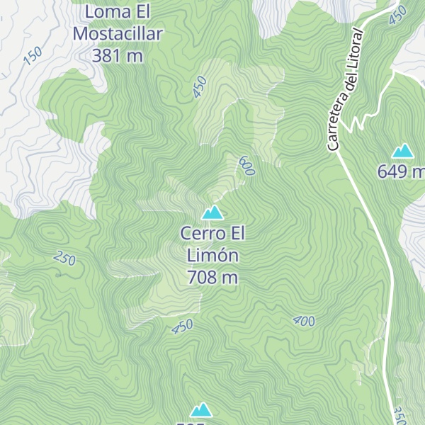 Map of Cerro El Limón