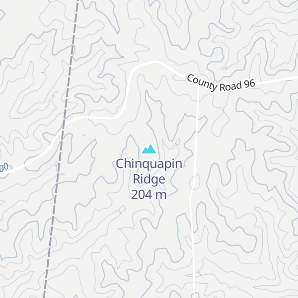 Map of Chinquapin Ridge