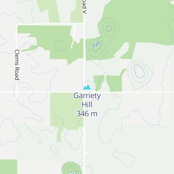 Map of Garriety Hill