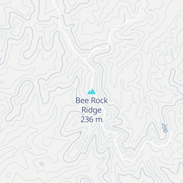 Map of Bee Rock Ridge
