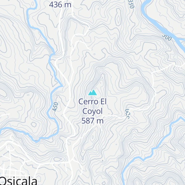 Map of Cerro El Coyol