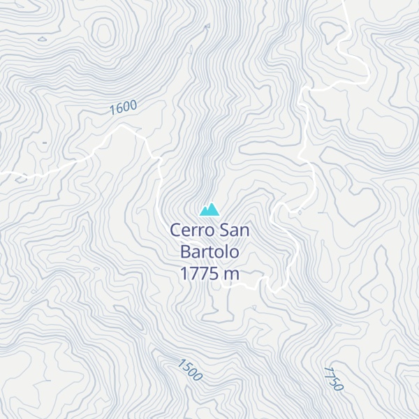 Map of Cerro San Bartolo